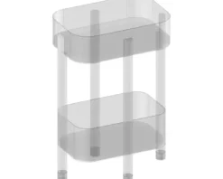 Devo Standregal Sonet BxHxT 49 x 68 x 34 cm grau/Eiche/schwarz