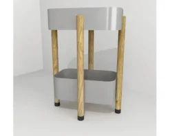 Devo Standregal Sonet BxHxT 49 x 68 x 34 cm grau/Eiche/schwarz