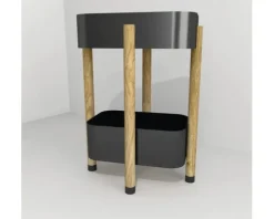 Devo Standregal Sonet BxHxT 49 x 68 x 34 cm schwarz/Eiche/schwarz