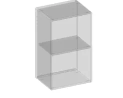 Devo Hängeschrank offen Sonus 2.0 BxHxT 38 x 63 x 28 cm classico muschel