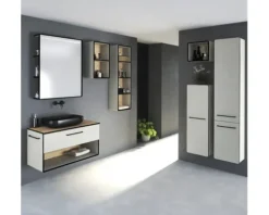 Devo Hängeschrank offen Sonus 2.0 BxHxT 38 x 63 x 28 cm dakar suedette matt/Eiche
