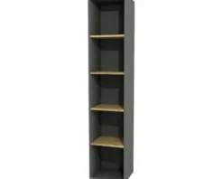 Devo Seitenschrank offen Sonet BxHxT 35 x 164 x 30 cm classico stone grey/Eiche