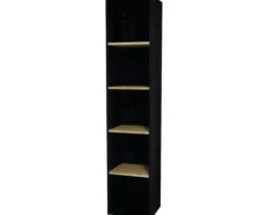 Devo Seitenschrank offen Sonet BxHxT 35 x 164 x 30 cm structure graphit/Eiche