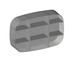 Devo Wandregal Oval BxHxT 60 x 40 x 12 cm grau/Eiche