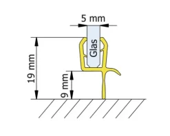 Dichtprofil Schulte Serie Sunny D2905