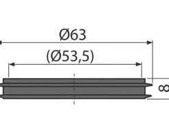 Dichtung für Ablaufventile A06 A06/850 und veporit.