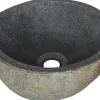 Differnz Aufsatzwaschbecken aus Naturstein Ruz 23 x 23 cm grau matt 36.102.51