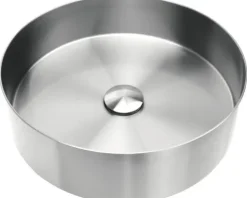 Differnz Aufsatzwaschbecken RVS 40 x 40 cm silver matt mit Beschichtung 38.010.75