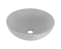 Differnz Aufsatzwaschbecken SLIM 28,5 x 28,5 cm Keramik Betonoptik hellgrau matt 38.010.85