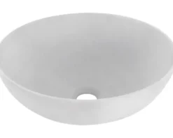 Differnz Aufsatzwaschbecken SLIM 28,5 x 28,5 cm Keramik Betonoptik hellgrau matt 38.010.85
