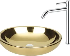 Differnz Waschtischarmatur für Aufsatzwaschbecken chrom 30.414.12