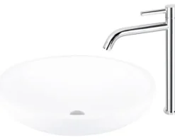 Differnz Waschtischarmatur für Aufsatzwaschbecken chrom 30.414.12