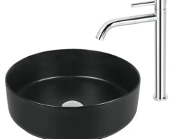 Differnz Waschtischarmatur für Aufsatzwaschbecken chrom 30.414.12