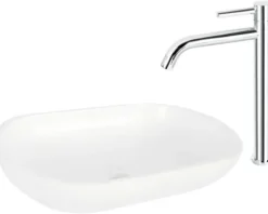 Differnz Waschtischarmatur für Aufsatzwaschbecken chrom 30.414.12