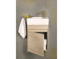 Differnz Waschtischunterschrank HURA L BxHxT 39,5 x 52 x 21,5 cm Frontfarbe eiche