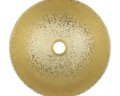 Differnz Aufsatzwaschbecken Bright 36 x 36 cm Keramik gold 38.009.29