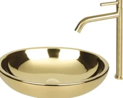 Differnz Aufsatzwaschbecken Dias 50 x 38 cm gold glänzend 38.010.51