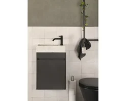 Differnz Handwaschbecken Hura L 40 x 22 cm Marmor weiß