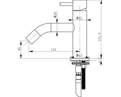 Differnz Waschtischarmatur DIFFERNZ weiß matt 30.413.98