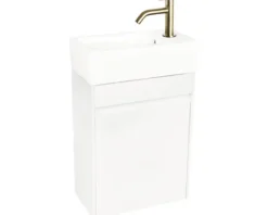 Differnz Waschtischunterschrank HURA L BxHxT 39,5 x 52 x 21,5 cm Frontfarbe weiß