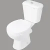 Differnz WC-Kombination Set WC Tiefspüler mit Spülrand weiß glänzend mit WC-Sitz 38.500.02