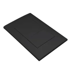 Drückerplatte Schwarz Matt Kompatibel zu Geberit Duofix Sigma / Delta 2 Mengenspülung