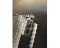 Drehtür für Nische Breuer Europa Design 80 cm Anschlag links Klarglas Profilfarbe chrom