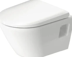 DURAVIT Wand-WC Set D-Neo Tiefspüler kurz offener Spülrand weiß glänzend mit WC-Sitz 45870900A1