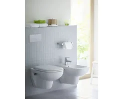 DURAVIT Bidet D-Code wandhängend weiß glänzend 2257150000