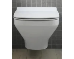 DURAVIT spülrandloses Wand-WC-Set Durastyle Rimless weiß mit SoftClose WC-Sitz und Verdeckter Befestigung 45510900A1