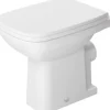 DURAVIT Stand-WC D-Code Tiefspüler mit Spülrand weiß glänzend ohne WC-Sitz 2108090000