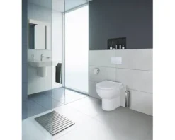 DURAVIT Stand-WC Set Duravit No.1 Tiefspüler offener Spülrand weiß glänzend mit WC-Sitz 40190900A1
