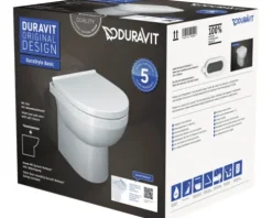 DURAVIT Stand-WC Set Duravit No.1 Tiefspüler offener Spülrand weiß glänzend mit WC-Sitz 40190900A1