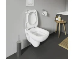 DURAVIT Wand-WC D-Code Tiefspüler mit Spülrand kurz weiß glänzend ohne WC-Sitz 2211090000