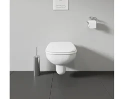 DURAVIT Wand-WC D-Code Tiefspüler mit Spülrand kurz weiß glänzend ohne WC-Sitz 2211090000
