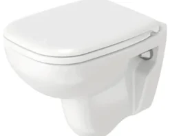 DURAVIT Wand-WC D-Code Tiefspüler mit Spülrand kurz weiß glänzend ohne WC-Sitz 2211090000