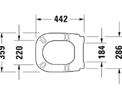 DURAVIT WC-Sitz D-Code weiß mit Absenkautomatik 0067390000