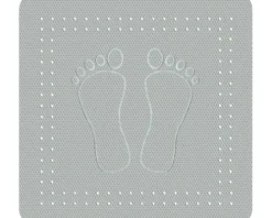 Duscheinlage Kleine Wolke Foot 55 x 55 cm grau