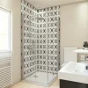 Duschrückwand BREUER Fliesenoptik Orient schwarz-weiß 100 x 255 cm 9482534000203