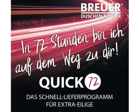 Duschrückwand BREUER Express Q72 Eiche Landhaus Holzoptik 210 x 100 cm 1413533000202