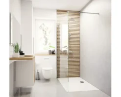Duschrückwand BREUER Holzoptik Scandi horizontal 100 x 210 cm 9482544000202