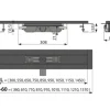 Duschrinne APZ101 LOW 300 mm schwarz-matt RAL9005