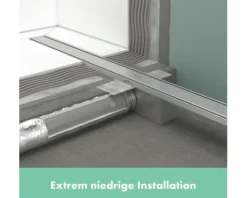Duschrinne hansgrohe RainDrain Compact 700 mm edelstahl gebürstet 56176800