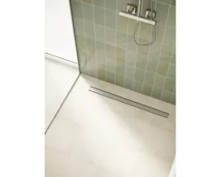 Duschrinne hansgrohe RainDrain Compact 600 mm für flache Installation edelstahl gebürstet 56162800