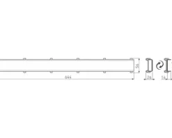 Duschrinnenrost UNO-TWIST-650 644 mm drehbar eine Seite Edelstahl andere Seite befliesbar edelstahl gebürstet