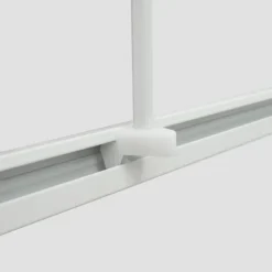 Duschstange/ Set Universal Duschvorhangstange Duschvorhangschiene Weiss L -Form (90 x 90 cm)