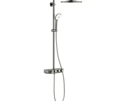 Duschsäule inkl. Thermostat GROHE Euphoria SmartControl hard graphite gebürstet 26507AL0