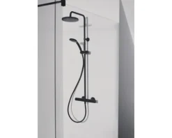 Duschsäule inkl. Thermostat Ideal STANDARD Ceratherm schwarz A7545XG