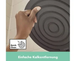 Duschsäule inkl, Thermostat hansgrohe Pulsify S schwarz 24241670