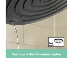 Duschsäule inkl, Thermostat hansgrohe Pulsify S schwarz 24241670